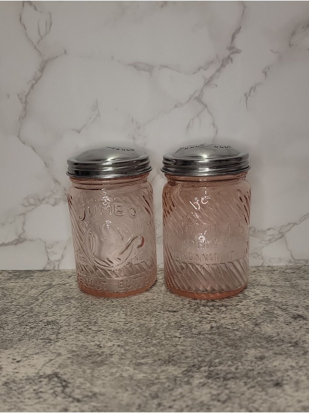 Pink Jumbo Elephant Salt and Pepper shaker set - Picture 2 of 9